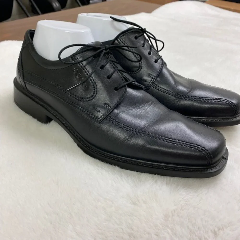 Ecco New Jersey Bike Toe Lace Up Leather‎ Oxfords, size 7